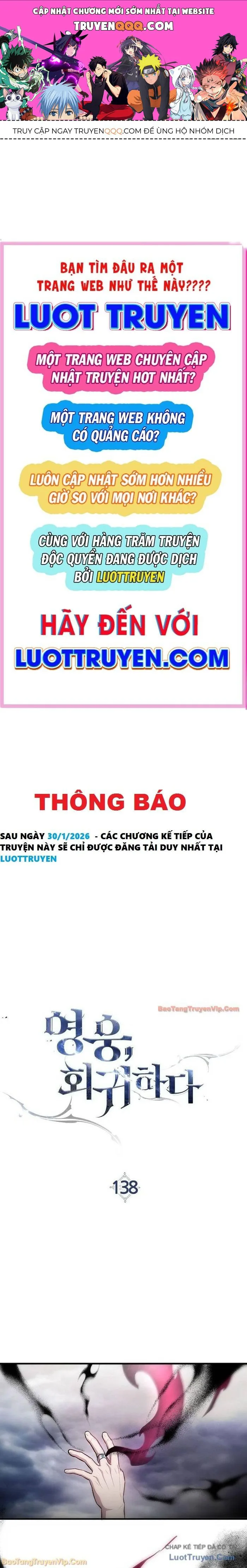 Anh Hùng Trở Về chương 138 - trang 1