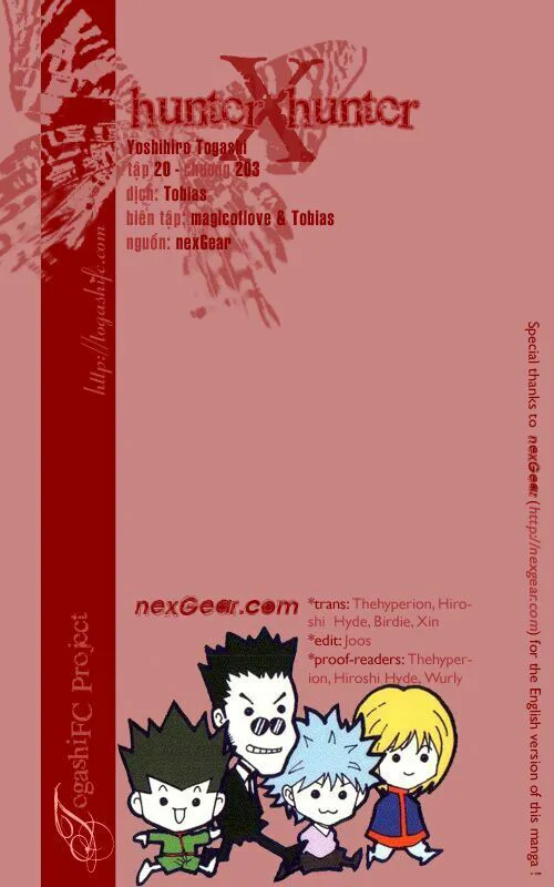 Hunter X Hunter chương 203 - trang 1