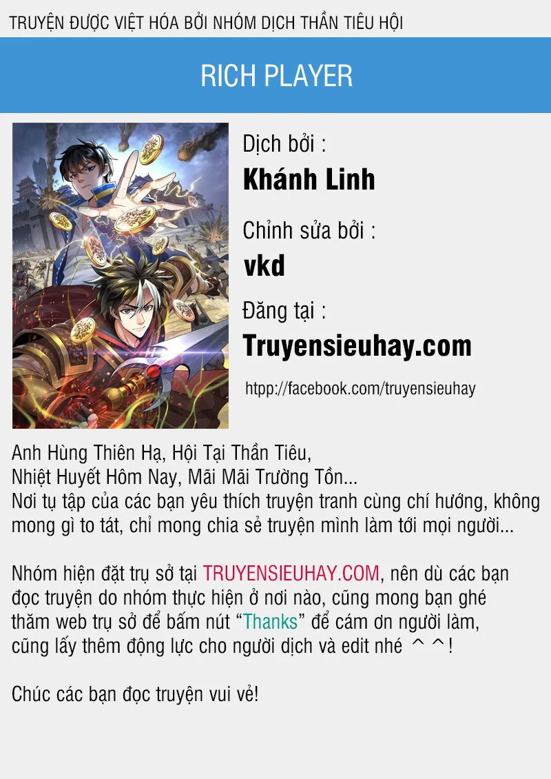 Rich Player - Người Chơi Khắc Kim chương 74 - trang 1
