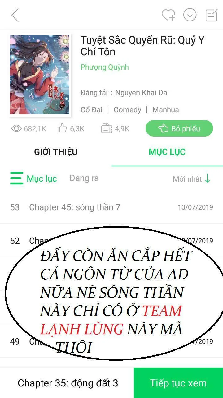 Tuyệt Sắc Quyến Rũ: Quỷ Y Chí Tôn chương 53 - trang 39