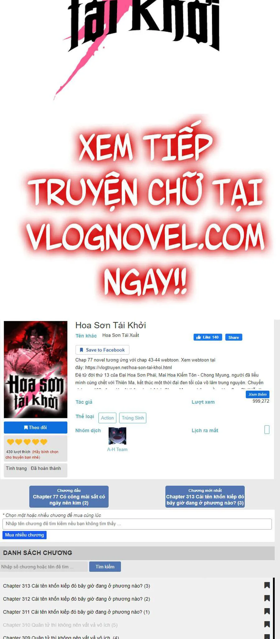 Hoa Sơn Tái Khởi chương 57 - trang 121