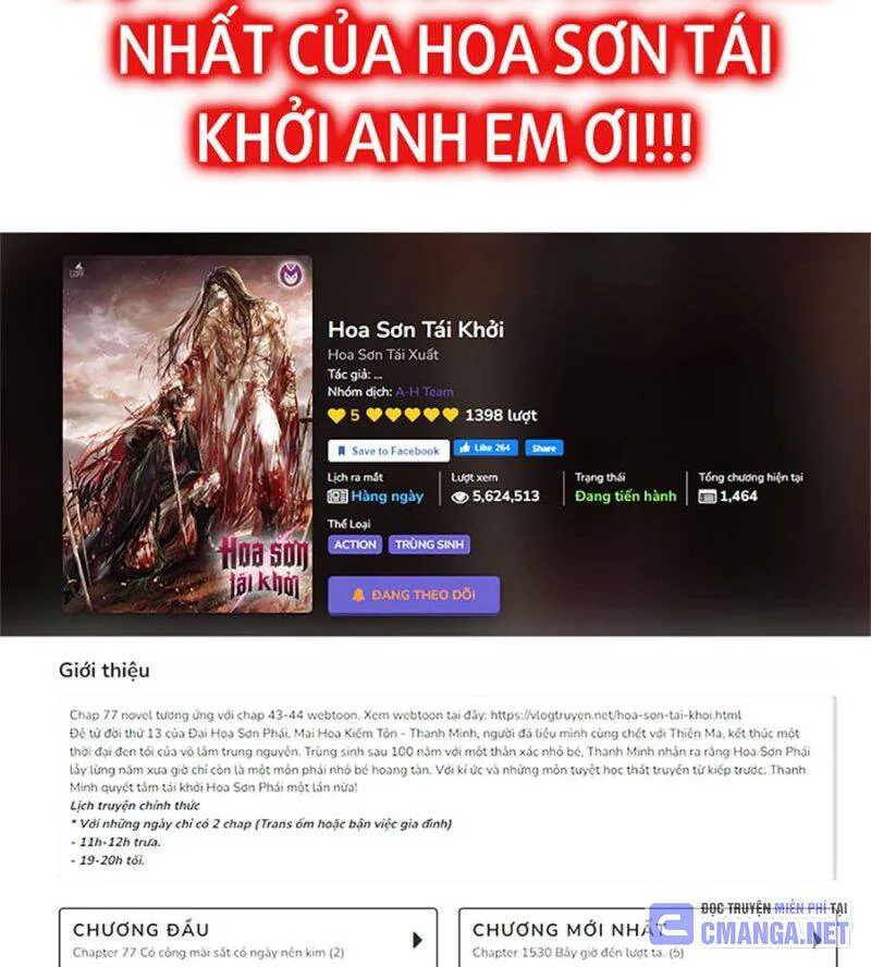 Hoa Sơn Tái Khởi chương 134 - trang 63