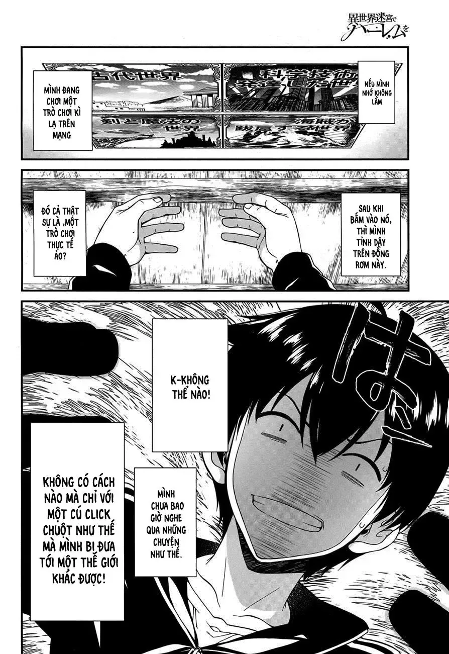 Isekai Meikyuu De Harem Wo chương 1 - trang 6