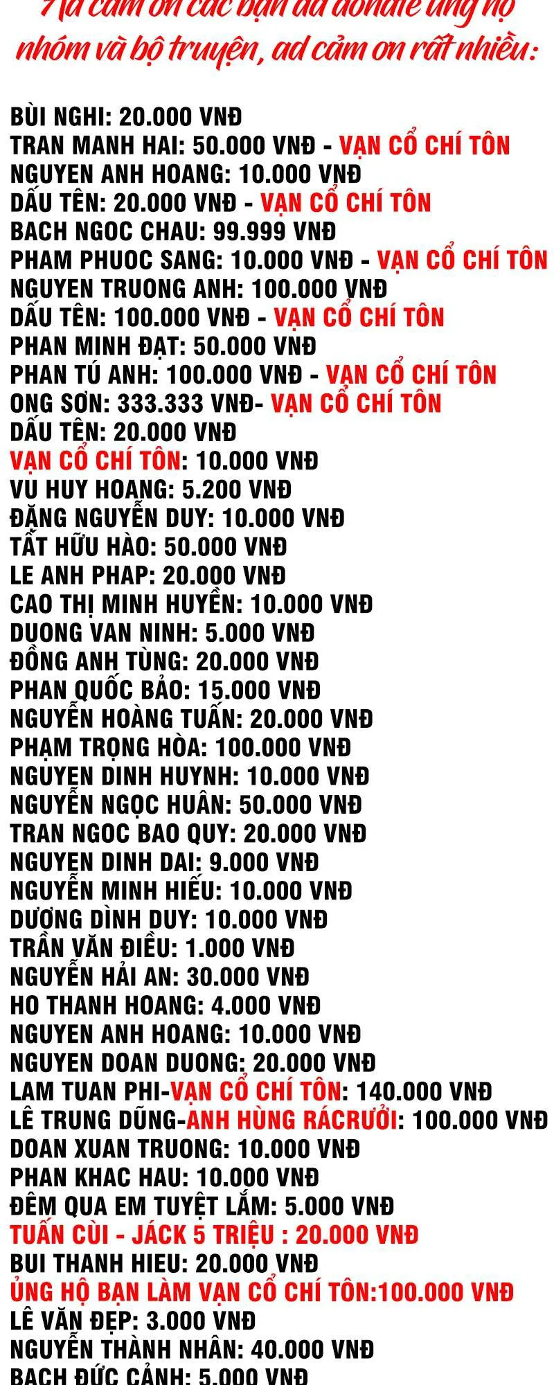 Vạn Cổ Chí Tôn chương 119 - trang 2